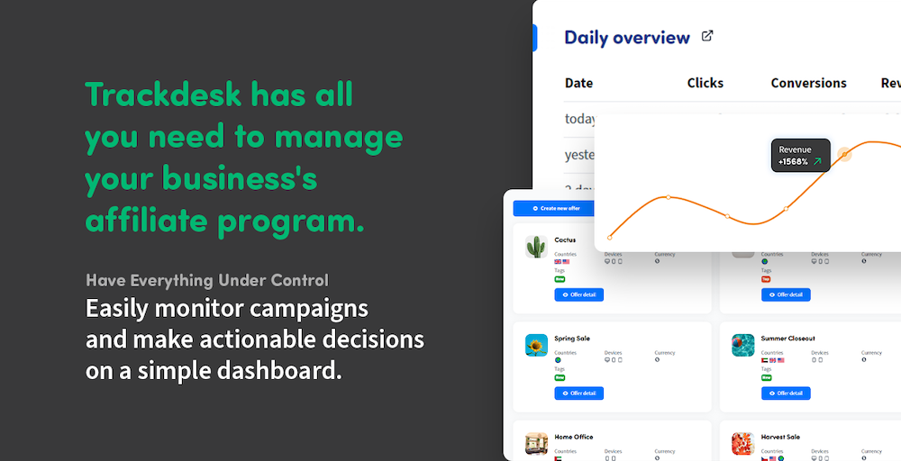 trackdesk - Do more with your affiliate marketing