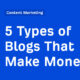 5 Types of Blogs That Make Money