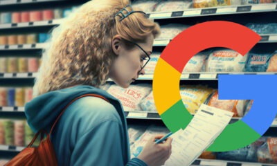 Woman Shopping Price List Google Logo