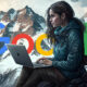 Google Mountain Woman bärbara datorer