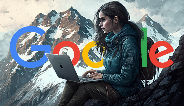 Google Mountain Woman Laptops