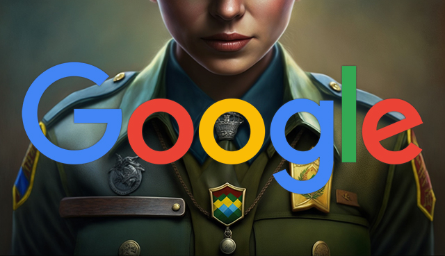 Google Badge Cop Woman