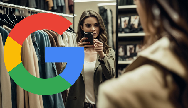 Woman Taking Photos Of Clothing Google