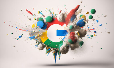 Google Logo Exploding