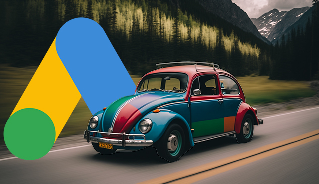 Google Bettle Car Ad Logo