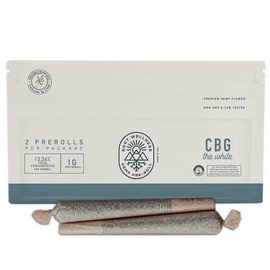 Root Wellness / The White CBG Pre-Roll 2 Pack
