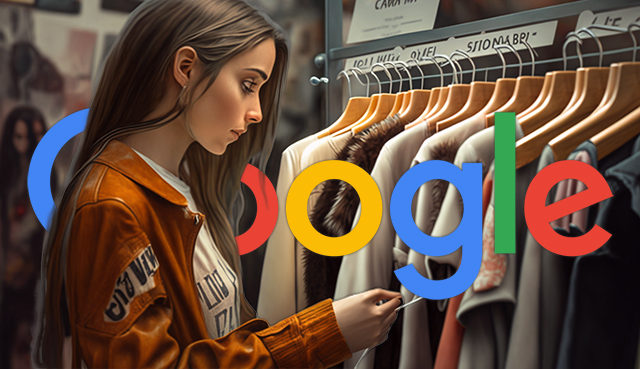 Woman Price Tag Looks Shopping Google Logo