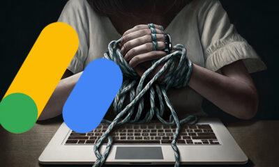 Google Adsense Hands Tied Laptop Cant Clicks
