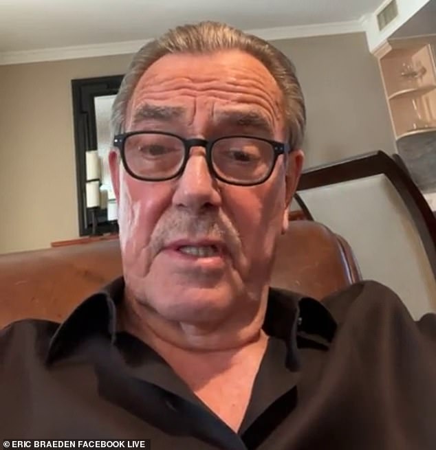 Eric Braeden revealed he had been diagnosed with prostate cancer in a Facebook Live video. Symptoms included needing to urinate often and not being able to urinate at all