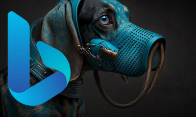 Blue Dog Muzzle Bing Logo