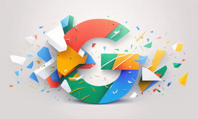 Google Logo Splitting Apart