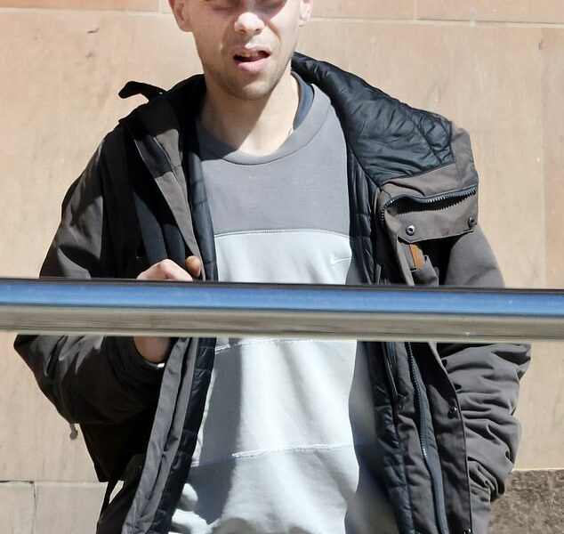 Christopher Cragen (pictured outside Newcastle Magistrates' Court) took a woman's bag from inside Flares bar and handed it to a friend to sell on Facebook