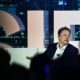 Twitters vd Elon Musk, som sågs vid Twitter 2.0-konferensen i Florida den 18 april 2023, satte upp sociala mediejättens nya policy för innehållsmoderering