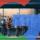 Google Logo Overlayed Store Fronts Lines People