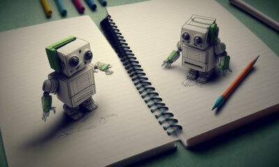 Robots Writing Notepads