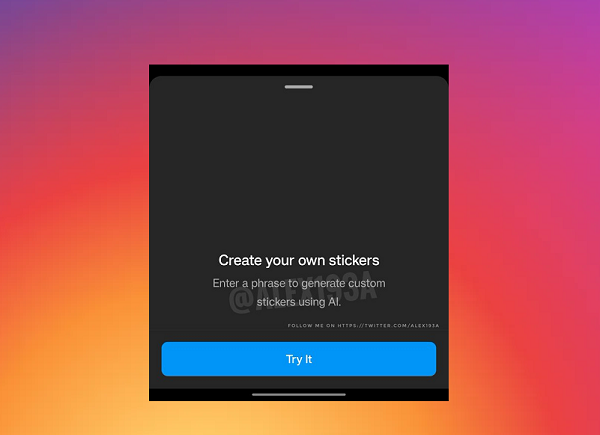 Instagram’s Testing a New Generative AI Sticker Creation Process In-App