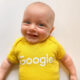 Google Yellow Onesie Baby