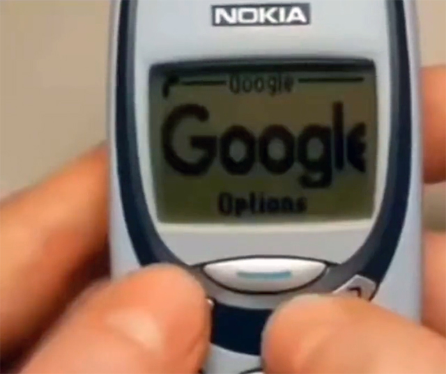 Google Search On Old Nokia Mobile Phone
