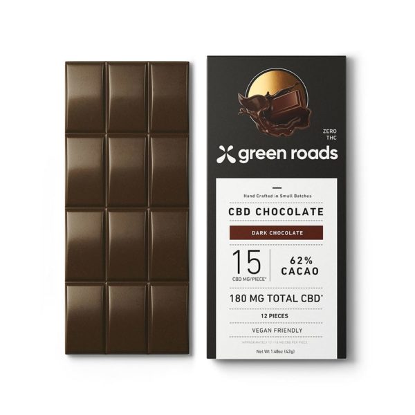 Green Roads CBD Chocolate Bar - Dark Chocolate 180mg