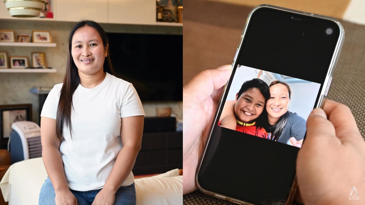 How a Filipino domestic helper in Singapore copes with missing her son back home