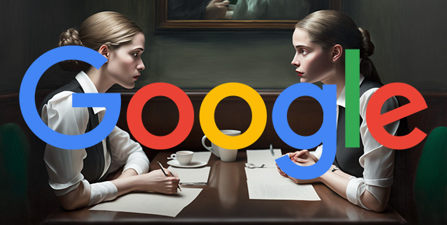Kvinnor som tränar ordtabell Google-logotyp