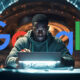 Man Computer Circle Background Google Logo
