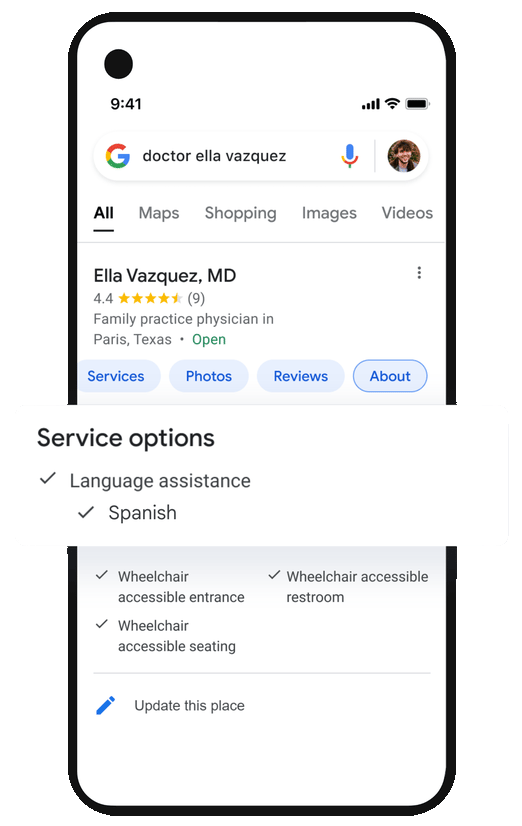 Google Healthcare Provider Local Languages