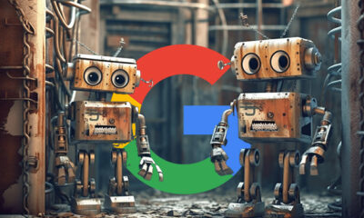 Robots Locked In Google Logo