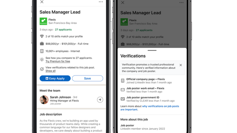 LinkedIn Adds Verifications in Job Listings to Provide More Assurance for Users