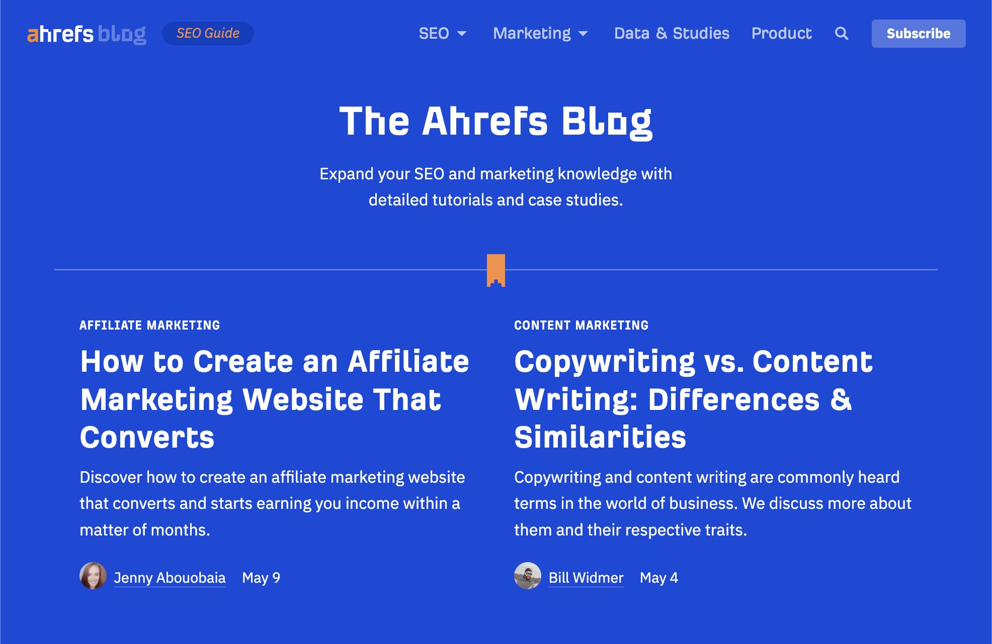 Ahrefs' blog
