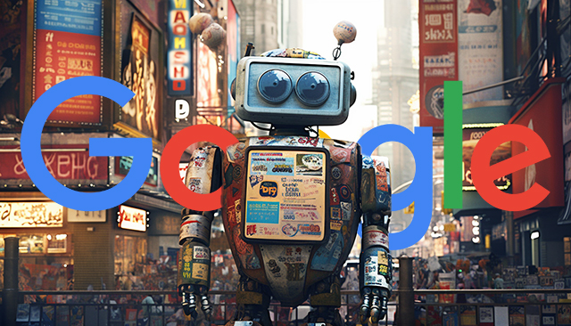 Robot Around Ads Google Logo