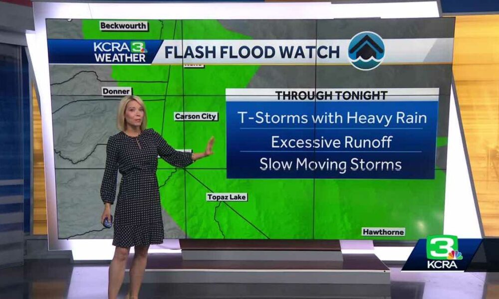 Active afternoon for Sierra thunderstorms