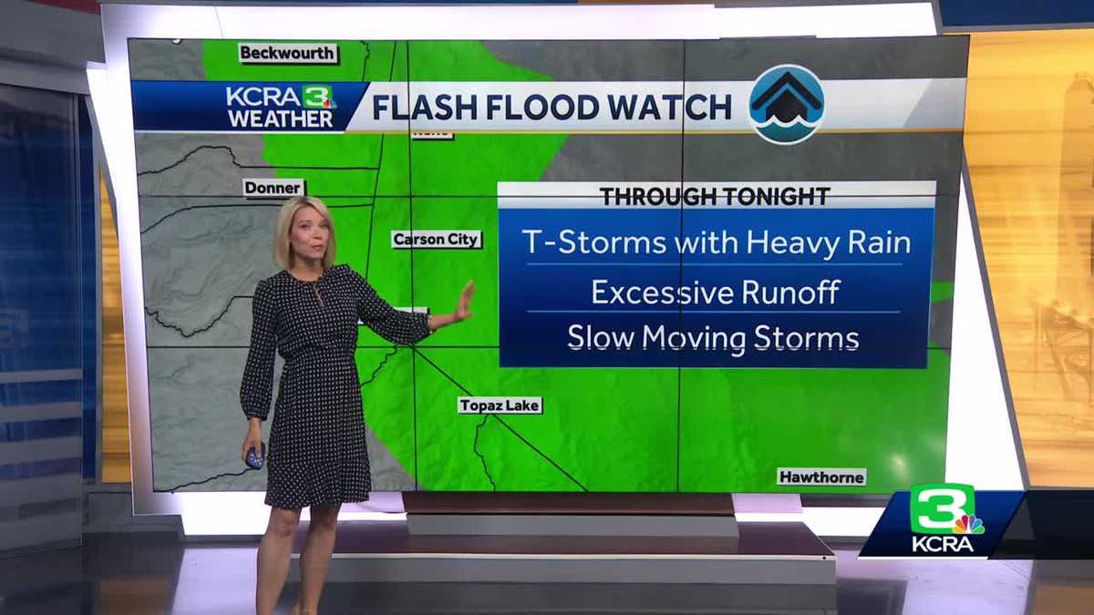 Active afternoon for Sierra thunderstorms