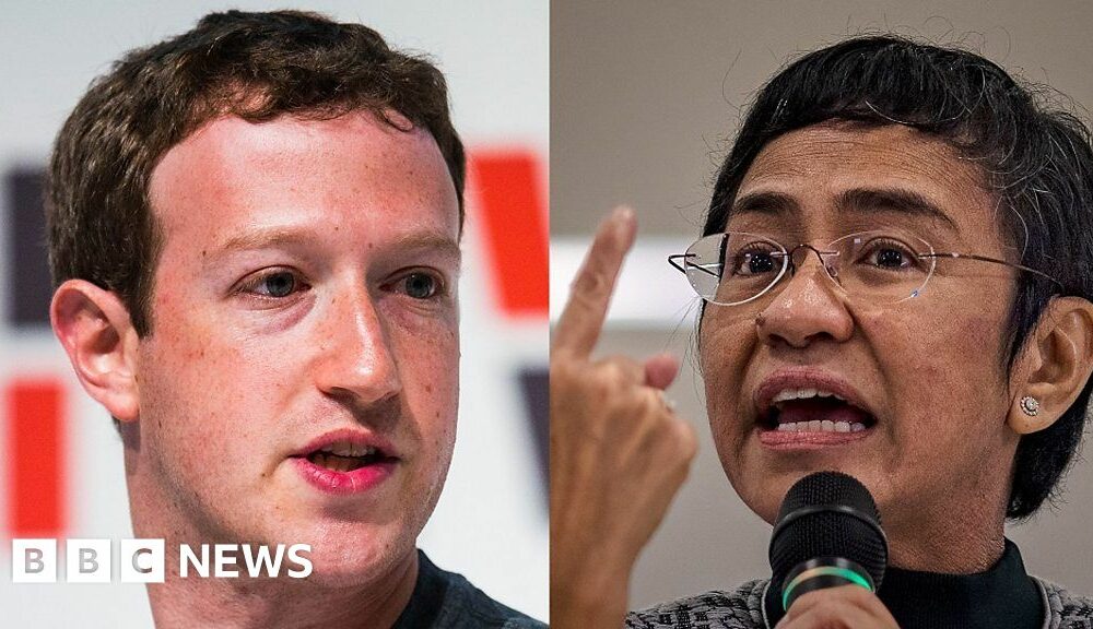 Nobels fredspristagare Maria Ressa jämför Zuckerberg med diktator