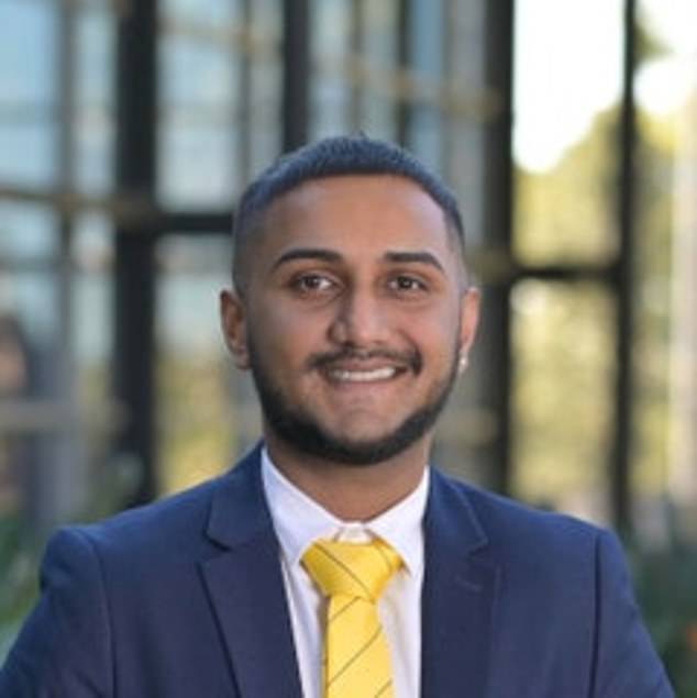 Real estate agent for Ray White's Macarthur Group, Abhnit Kumar (pictured), 23, has been suspended after making an 'arrogant comment' about renters online