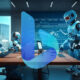 Robots Presenting Analytics Bing Logo