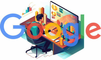 Writer At Computer Analytics Google Logo