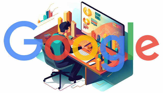 Författare på Googles logotyp för datoranalys