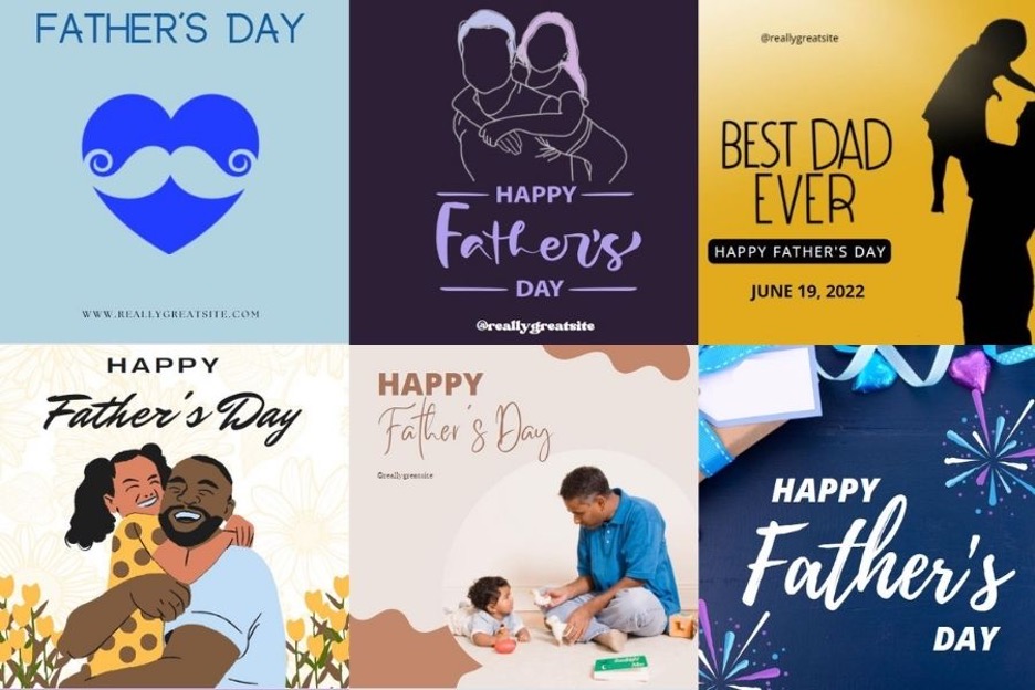 fathers day canva templates
