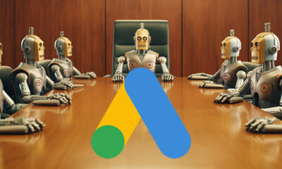 Robot Laywers Conference Room Google Ads Logo