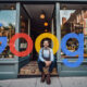 Man Business Store Front Google Logo
