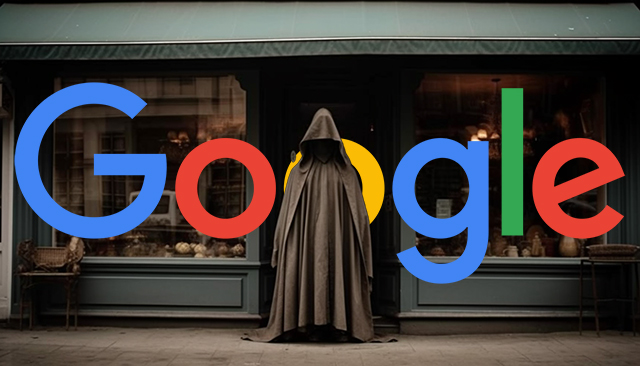 Cloak Business Store Front Google Logo