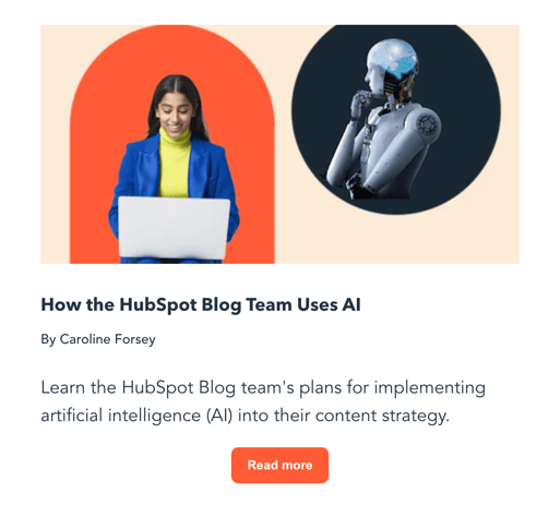 HubSpot newsletter