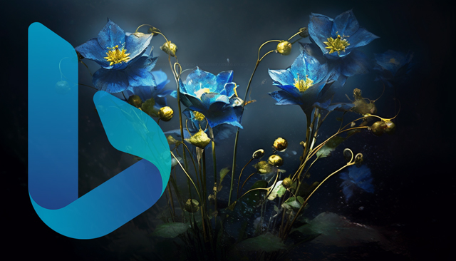 Bing Blue Flowers