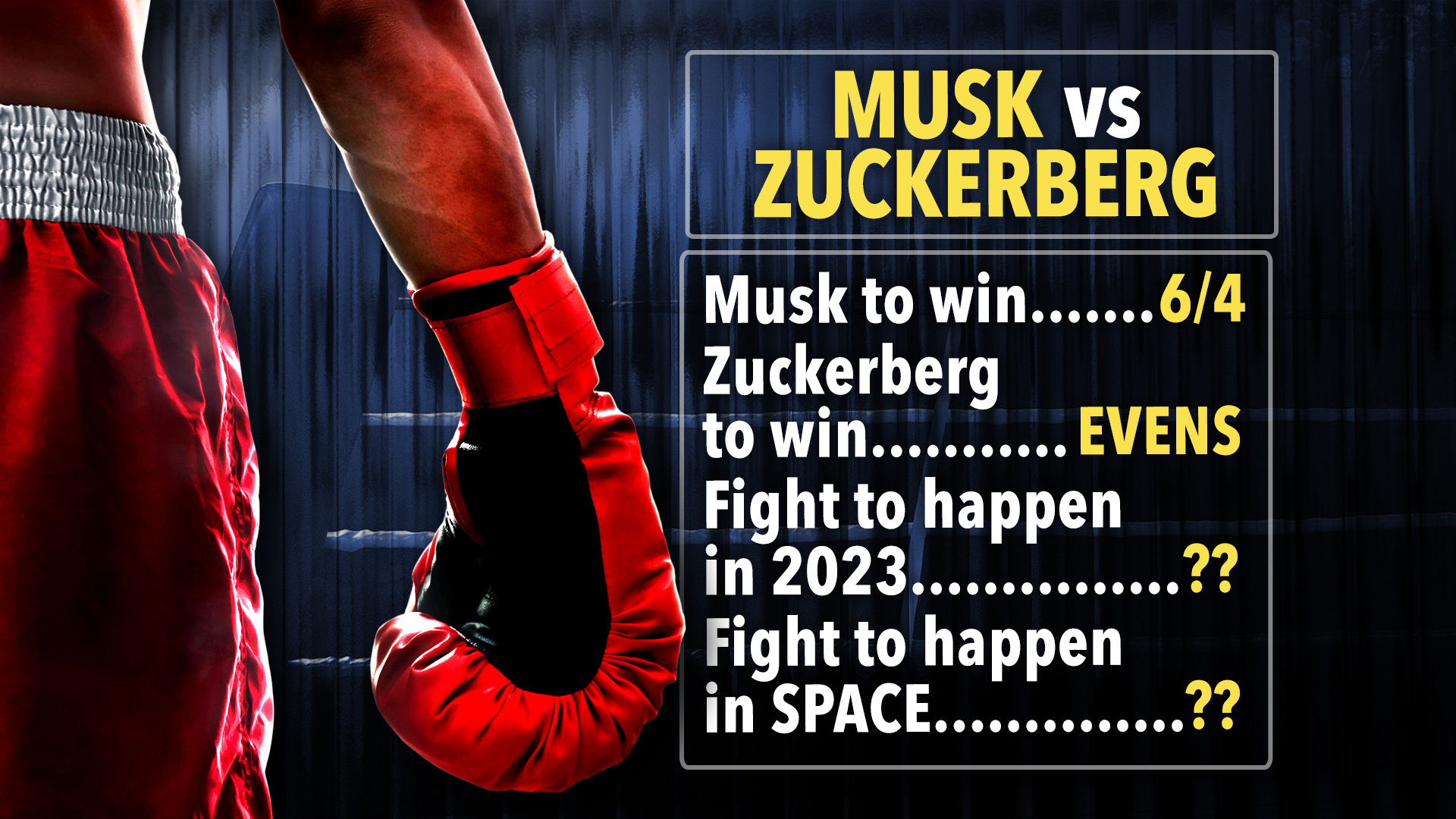 Elon Musk vs Mark Zuckerberg: Twitter chief odds-on to win cage match as chances of bout happening in SPACE revealed