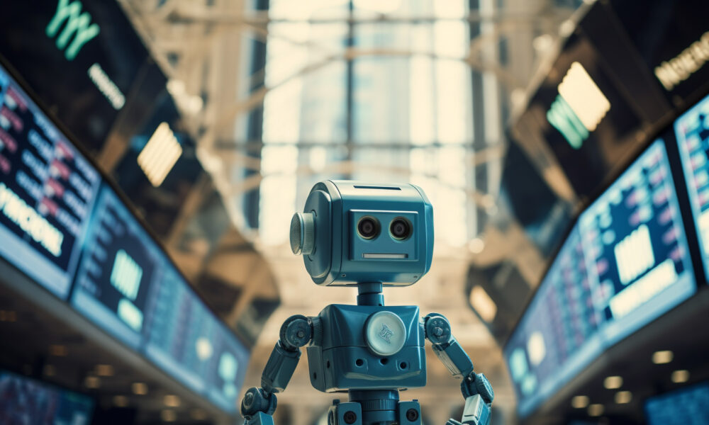Bing Robot Ny Stock Exchange