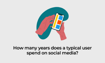 How many years does a typical user spend on social media? | Infographic News