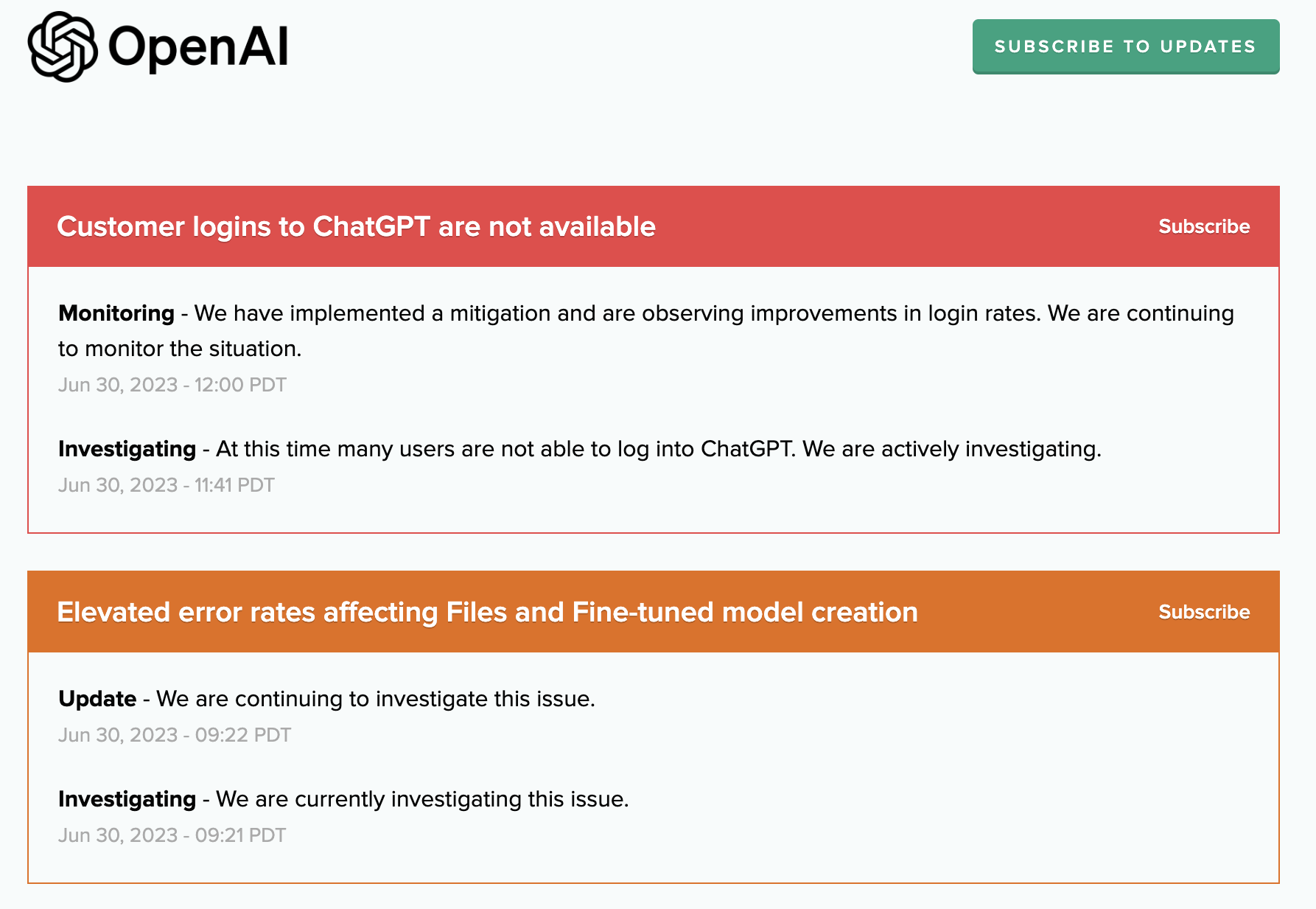 OpenAI Experiences ChatGPT Outage: Login Unavailable For All Users