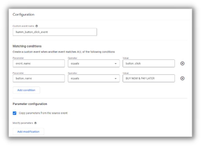 google analytics 4 event in google tag manager name