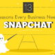 13 Surprising Benefits of Snapchat for B2B and B2C Marketing [Infographic]